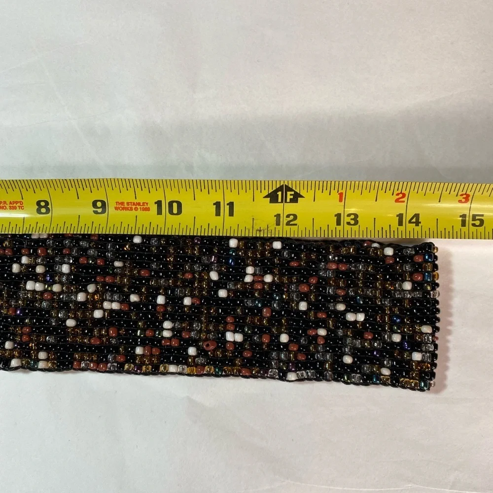Stretchable  beaded belt